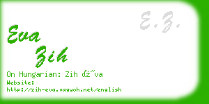 eva zih business card